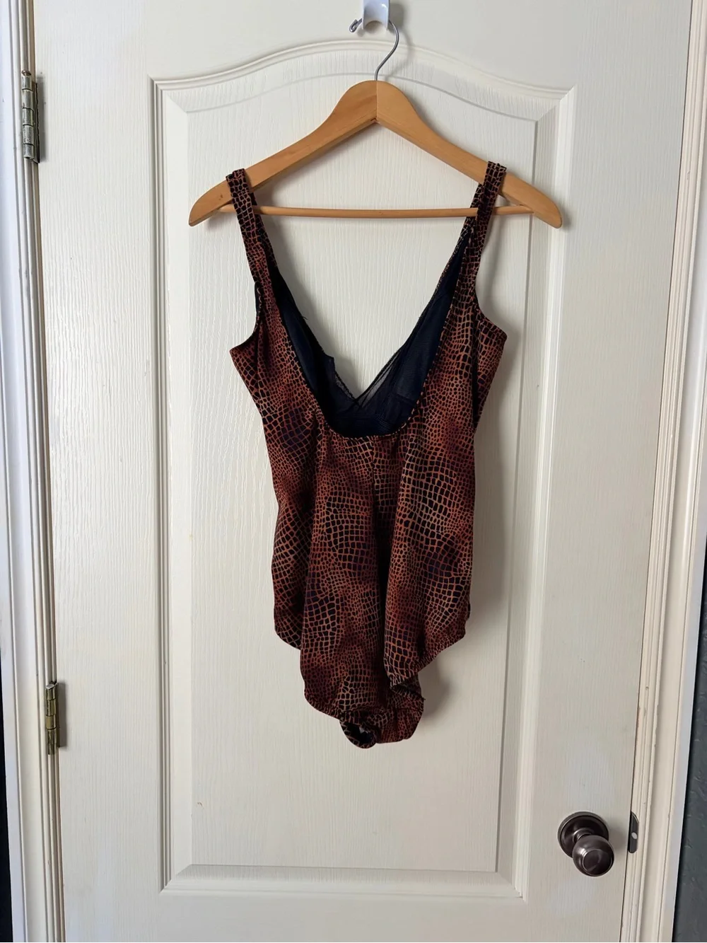 Miraclesuit crocodile print wrap one piece swim suit, 16